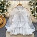 French-Inspired Lantern Sleeve Blouse – Flutter Bow Tie & Ruffled Hem For Elegant Women (6 Classic Colors, One-Size Fits Most)_ecoleips.com