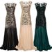 Inspired Plus Size Sequin Flapper Dress – Vintage Gatsby Party Gown, Elegant Long Evening Dress For Women_ecoleips.com