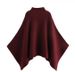 Aria Basics Aria Basics European And American Cross-border Clothing Wholesale: Women's Asymmetrical Knitted Cape Coat_ecoleips.com