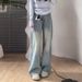 Light-colored Wide-leg Jeans Women, 2025 Spring-summer New Style, High-waisted, Loose-fitting, Slimming, Straight-leg,_ecoleips.com