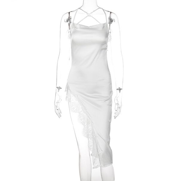 2024 New Summer Fashion Sexy Backless Slim Lace Strap Dress For Women Wholesale_ecoleips.com
