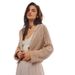 Autumn-Winter New Solid Color Coarse Needle Russian Sweater Cropped Knitted Cardigan Coat_ecoleips.com
