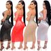 Women's New Product Skirt Sexy Nightclub Mesh Perspective Embedding Diamond Hot Rolled Strap Dress_ecoleips.com