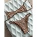 Women's Clothing Women's Lace Hollow Tie Bikini Sexy Two Piece Swimsuit Beach Vacation Style Design Swimwear_ecoleips.com