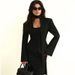 European And American Style Fashion Solid Color Collar Scarf Embellished Women's Autumn New Long-sleeve Casual Blazer_ecoleips.com