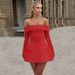 Off-Shoulder Bodycon Dress – Elegant A-Line Mini Dress With Flared Sleeves, High Waist Sexy Party Dress For Women, Autumn Chic Outfit"_ecoleips.com