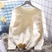 girl Lazy Style Year Red Thick Knitted 2025 Winter New Fashion Loose Women's Sweater Base Shirt Trendy_ecoleips.com