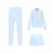 3-Piece Activewear Set – Slim-Fit Jacket, Accordion Skirt & Capri Leggings (Breathable Nylon, Yoga-to-Street Versatility)_ecoleips.com