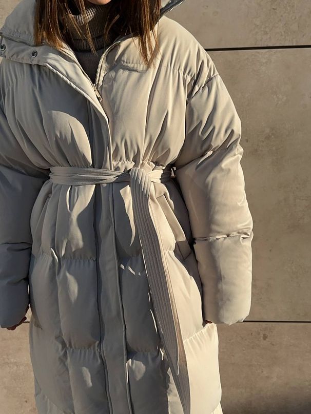 "Tailored Wool-Blend Trench Coat – Slim-Fit Longline Overcoat With Bio-Down Filling, Winter Warmth In Dark Brown & Ivory"_ecoleips.com