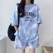 Women's Trendy Summer Sportswear Set Round Neck Casual Two Piece Outfit Short Sleeved Petite Style Export_ecoleips.com