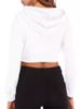 Women's Casual Short Cropped Hooded Sweatshirt European American Style Autumn Fashion Clothing For Ladies_ecoleips.com