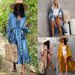 Women's Lightweight Rayon Printed Kimono Cover-Up – Beach Sunshade Loose Cardigan For Swimwear, Bikini, Summer Outfit_ecoleips.com