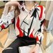 Women's Clothing long sleeved chiffon shirt spring fashion slim print tops large size all match shirt summer sun protection_ecoleips.com