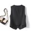 Women's Clothing Suit vest women's small vest 2024 spring and autumn new slim fit outer wear layered women's waistcoat black short vest_ecoleips.com