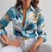 New Autumn Fashion Casual Loose Button Long Sleeved Printed Shirt For Women_ecoleips.com