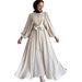 Verve 2025 New Muslim Fashion Lantern Sleeve Top With Flared Skirt Set Fashionable And Elegant_ecoleips.com