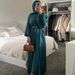 MQ103 Muslim Fashion Solid Color Abaya Two Piece Set Turkey Dress_ecoleips.com