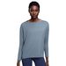 2024 New Casual Loose Fitting Quick Drying Breathable Double Sided Bare Skin European And American Style Women's Fitness Long Sleeved Yoga Suit DS010_ecoleips.com