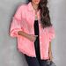 Women's Clothing Rivet Street Fashion Single Breasted Jacket_ecoleips.com