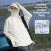 Women's Summer Wide Brim Sun Protection Clothing UV Protection Ice Silk Loose Fit Casual Breathable Outdoor Cycling Coat_ecoleips.com