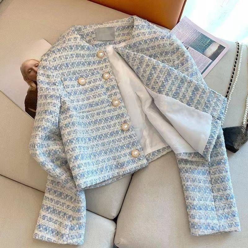 Women's Clothing Short Jacket New Heavy Duty High End Temperament Long Sleeved Top_ecoleips.com