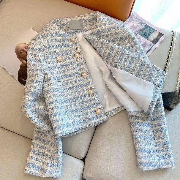 Women's Clothing Short Jacket New Heavy Duty High End Temperament Long Sleeved Top_ecoleips.com