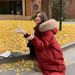 "Women's Longline Quilted Puffer Coat With Faux Fur Hood – Extra-Length Winter Jacket, Thickened Down-Alternative Fill, Ultra-Warm For Harsh Cold"_ecoleips.com