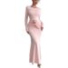 Knitted Dress For Women Slim Fit One Piece Formal New_ecoleips.com