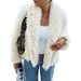 Faux Fur Coat For Women – Long Sleeve Winter Coat, Luxe Casual Outerwear (Black/Brown/Pink/Apricot, S-XL)_ecoleips.com