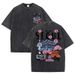 Seoul Beautiful Scenery Printed Washed T Shirt Female Summer Crewneck Clothes Trendy Cotton Short Sleeve Casual New T-Shirts_ecoleips.com