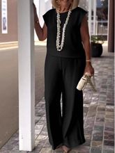 Women's Clothing Spring And Summer Women's Wear Temperament Elegant New Sleeveless Retro Fashion Two Piece Suit Women_ecoleips.com