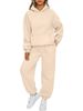 European American Foreign Trade Auumn Winer New Men's And Women's 2-Piece Casual Hoodie Tracksui Long Pans_ecoleips.com