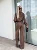 Women's Clothing suits for women Spring and autumn long-sleeved temperament loose trousers women's two-piece suits_ecoleips.com