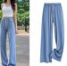 Women's Clothing Summer Suit For Women New Fashion Fashionable Flesh-covering Slimming Top High-waisted Jeans Two-piece Set_ecoleips.com