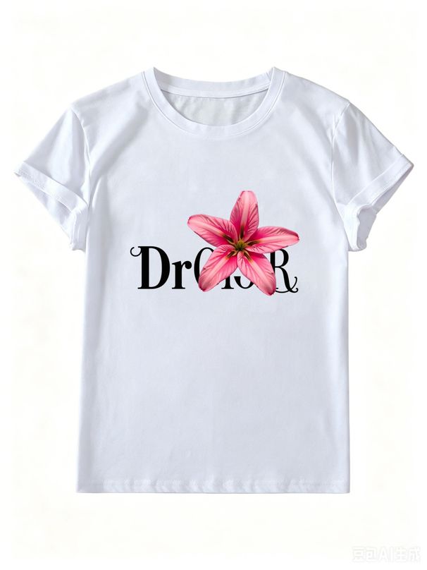 Women Stylish Slim Fit Cotton Tee, Solid Black & White Short Sleeve T Shirt, Casual Street Daily Fitted Top_ecoleips.com