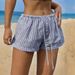 Fashion Basic Niche Striped Elastic Lace Casual Shorts Summer New All Match Home Pants Women's Loose And Slim_ecoleips.com