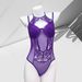 Perspective Hollow Neck Strap Lace Mesh Splicing Street Spice Girl Style Onesie_ecoleips.com