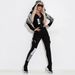 New Women's Wing Print Zipper Hooded Street Shot Casual Suit_ecoleips.com
