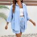 Women's Solid Color Casual Loose Maternity Set Mid Sleeve Two Piece Set_ecoleips.com