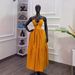 Elegant Women's Halter Neck Maxi Dress Spring 2026 Flowy A-Line Silhouette with Waist Tie Slimming Fit Casual Dress_ecoleips.com