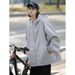 Sports Jacket, Women's Spring American Simple Casual Versatile Hooded Jacket_ecoleips.com