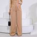 Suitable For All Seasons 2025 Autumn New Women's High Waist Casual Loose Straight Wide Leg Pants_ecoleips.com