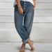 Women's Clothing New Loose Casual Versatile Simple Slimming Ladies Denim Straight Pants Women's Clothing_ecoleips.com
