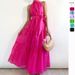 2026 European And American Summer New Casual High-End Sleeveless Waist-Cinching Flared Gentle Style Women's Long Dress_ecoleips.com
