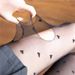 Women's Summer Ultra-thin Anti-snag Pantyhose Polka Dots, Sexy Black Stockings With Small Dots And Heart Patterns_ecoleips.com