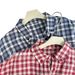 Red Plaid Long-sleeve For Women, Popular Autumn Thin Jacket, French-style Loose-fitting Cotton Casual Shirt That_ecoleips.com