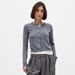 Aria Basics Aria Basics Cross-border Solid Color Knitted Cardigan, European And American 2025 Autumn New Round Neck Sweater, Thin Base Shirt For_ecoleips.com