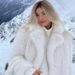 Women's Thick Faux Fur Coat With Notched Collar, Mid-Length Fox Fur Style Jacket, Streetwear Fashion Outerwear For Winter_ecoleips.com