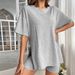 Voya Women's Minimalist Casual Home Suit Set For Summer, Comfortable, Breathable, Cool Two-piece Set For Women_ecoleips.com