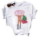 Cross-border Supply Clothing, Urban Girl Fashion, Trendy Retro Base Shirt, Short-sleeved Women's T-shirt_ecoleips.com